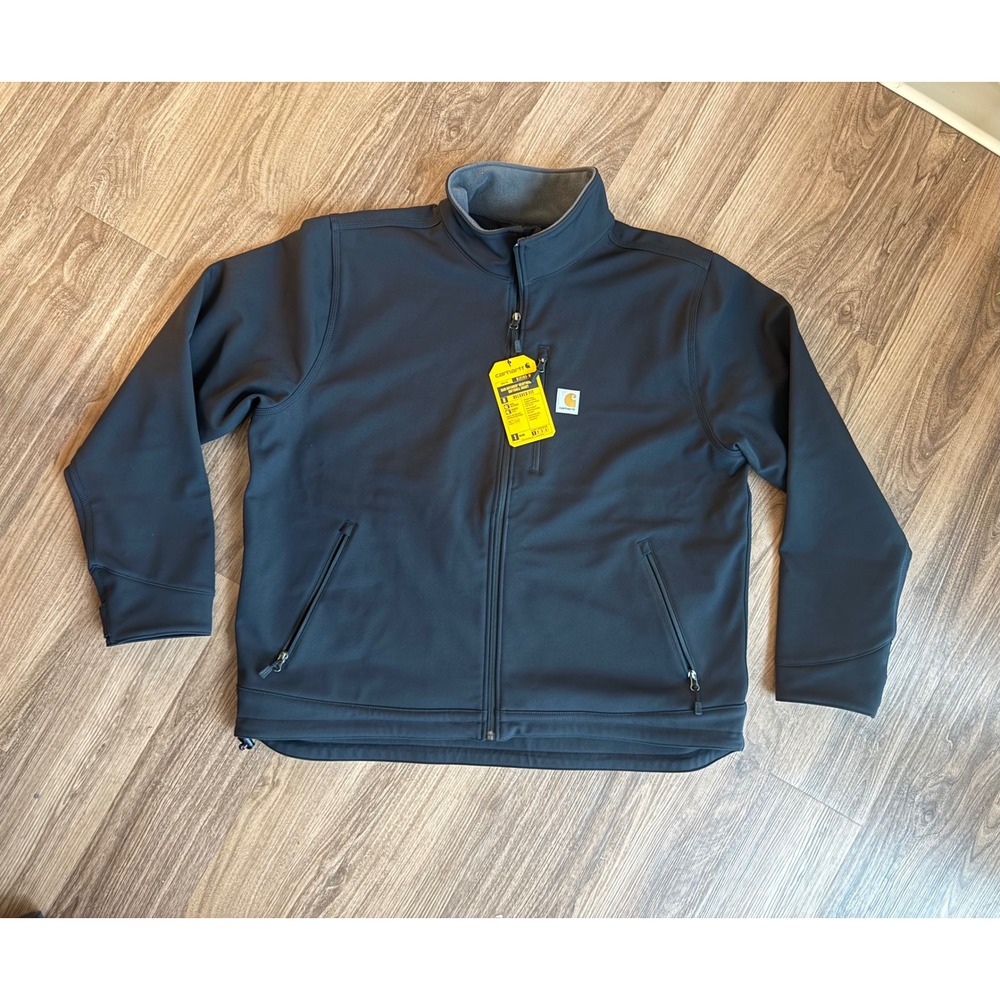 Carhartt Rain Defender Heavyweight Softshell Jacket Black OJ2199-M Mens 2XL NWT